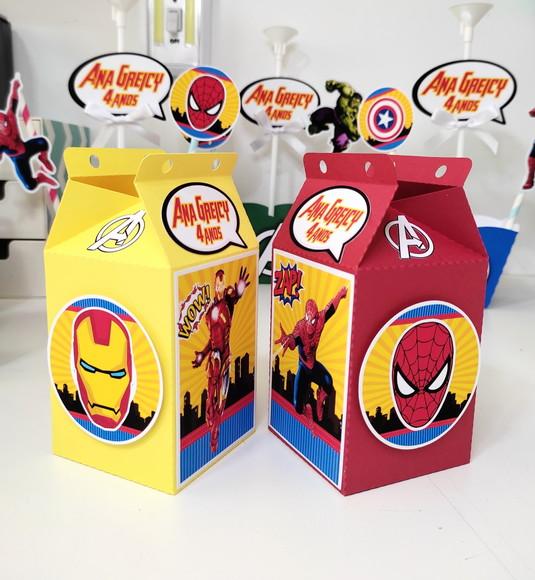 Caixa milk - Vingadores