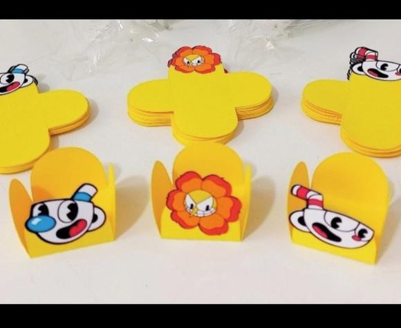 Forminhas para Docinhos - Tema Cuphead