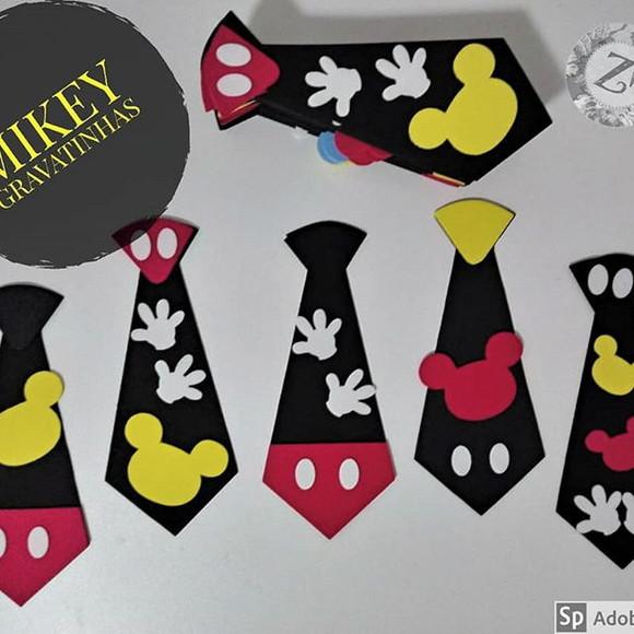 Gravatinha de EVA - tema MICKEY MOUSE