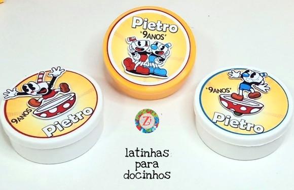 Latinhas Para Balinhas - Tema Cuphead