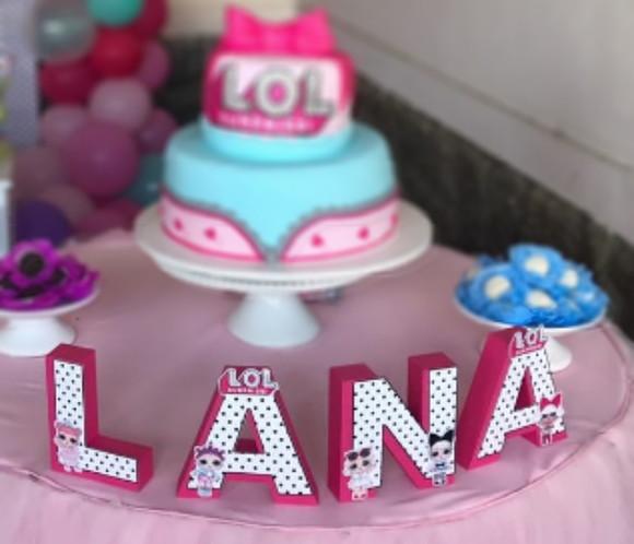 Letras e Números 3D - Tema LOL SURPRISE