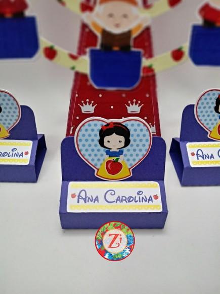 Porta Bis duplo - festa tema BRANCA DE NEVE