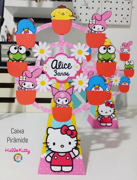 Roda Gigante (caixa Pirâmide) - Tema Hello Kitty