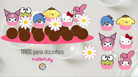Tags para Docinhos - Tema Hello Kitty