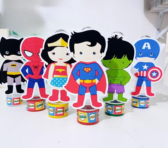 Tubetes - Tema Super Herois Baby