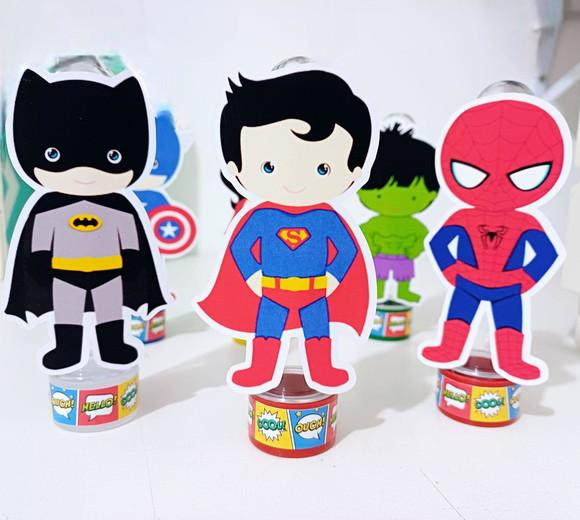 Tubetes - Tema Super Herois Baby