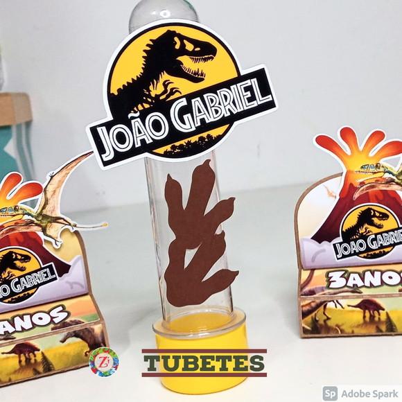 Tubetes - tema JURASSIC PARK