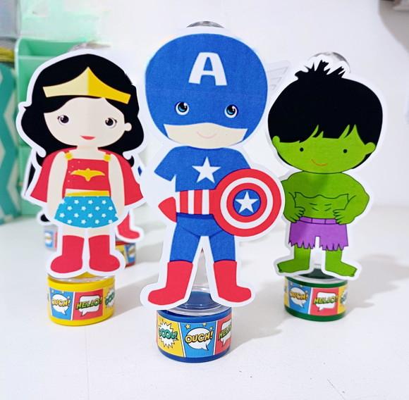 Tubetes - Tema Super Herois Baby