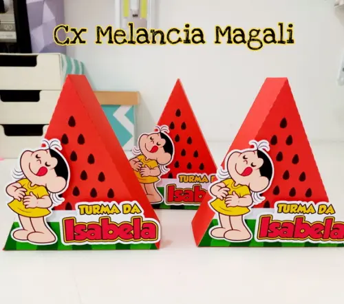 Caixa Melancia Personalizada - Magali