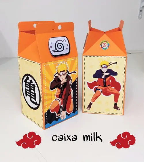 Caixa milk - NARUTO