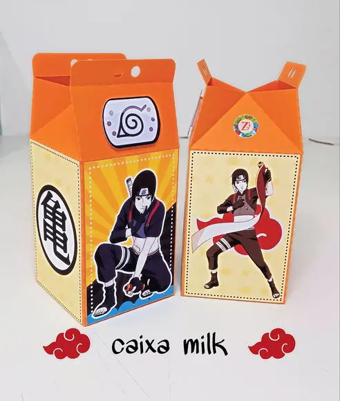 Caixa milk - NARUTO