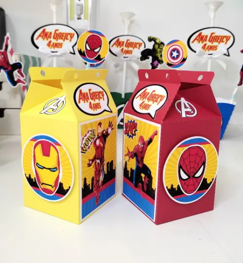Caixa milk - Vingadores