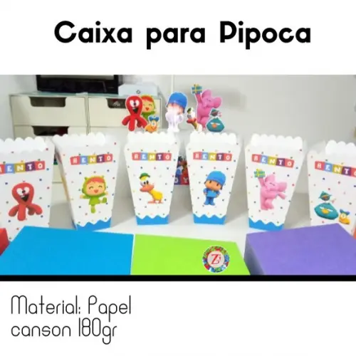 Caixa para Pipoca personalizada - POCOYO