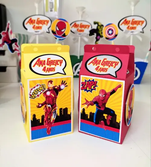 Caixa milk - Vingadores