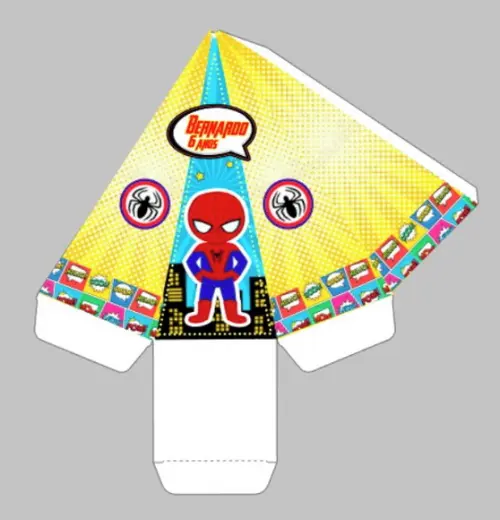 Caixa Pirâmide - Super Herois Baby