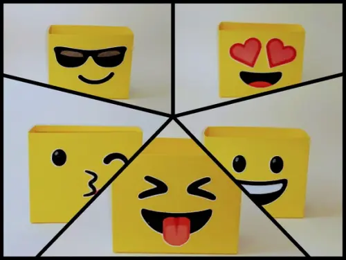 Caixinha para doces - EMOJIS