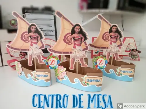 Centro de Mesa - Tema Moana