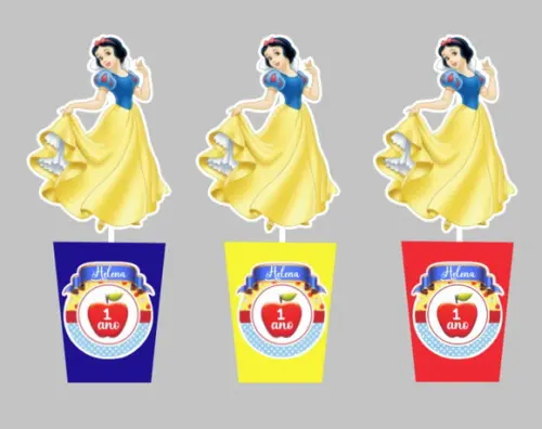 Centro de Mesa Baldinho - BRANCA DE NEVE