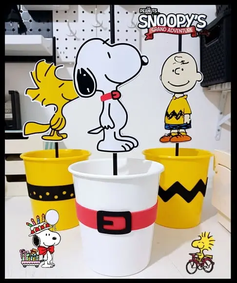 Centro de Mesa Baldinho - SNOOPY E SUA TURMA