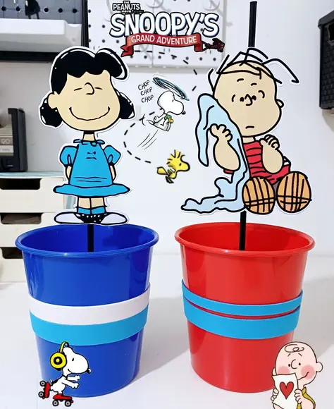 Centro de Mesa Baldinho - SNOOPY E SUA TURMA