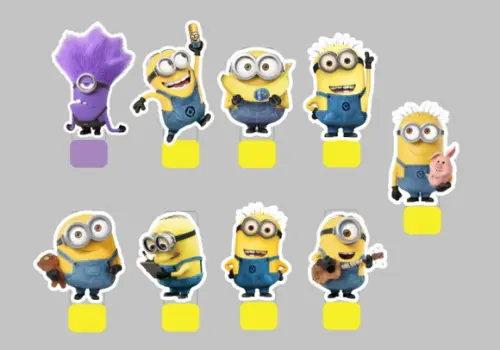 Mini Tubetes - tema MINIONS