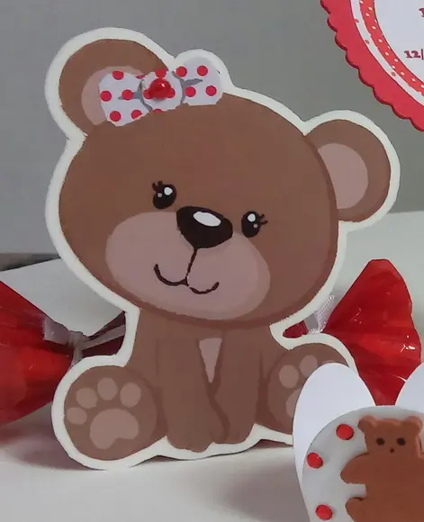 Porta bombom - Urso