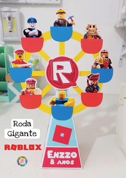 Roda Gigante (caixa Pirâmide) - Tema Roblox