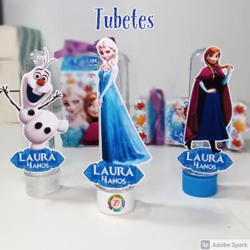 Tubetes - tema FROZEN