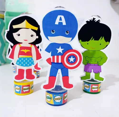 Tubetes - Tema Super Herois Baby