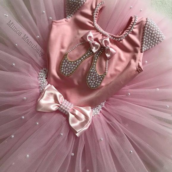 Bailarina Fantasia Tutu Festa Infantil Bale