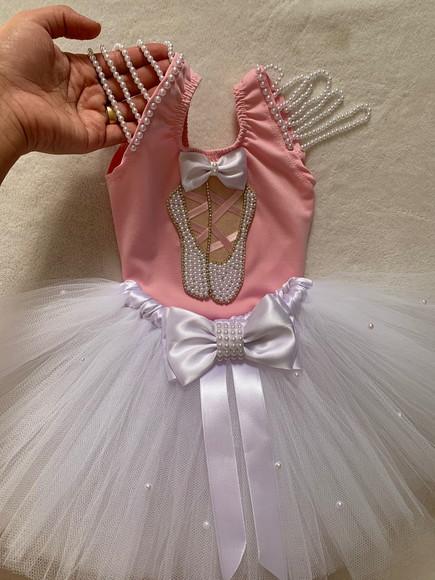 Bailarna Tutu Fantasia Infantil