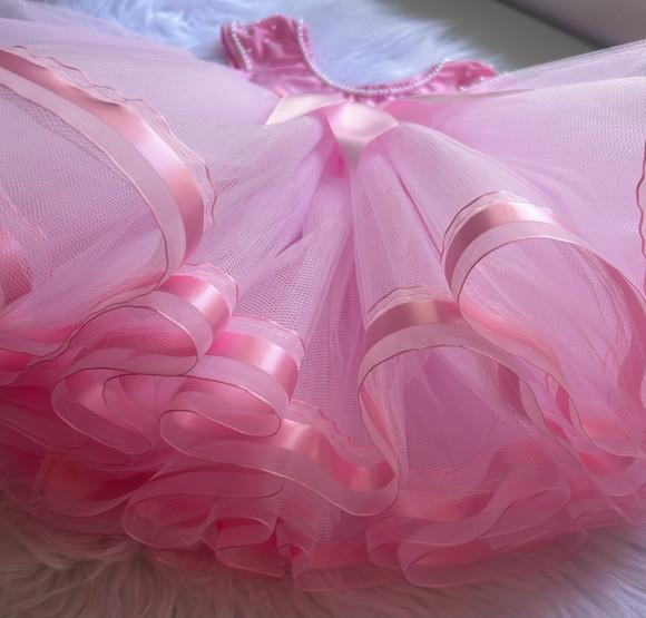 Fantasia Bailarina Infantil Rosa Tutu