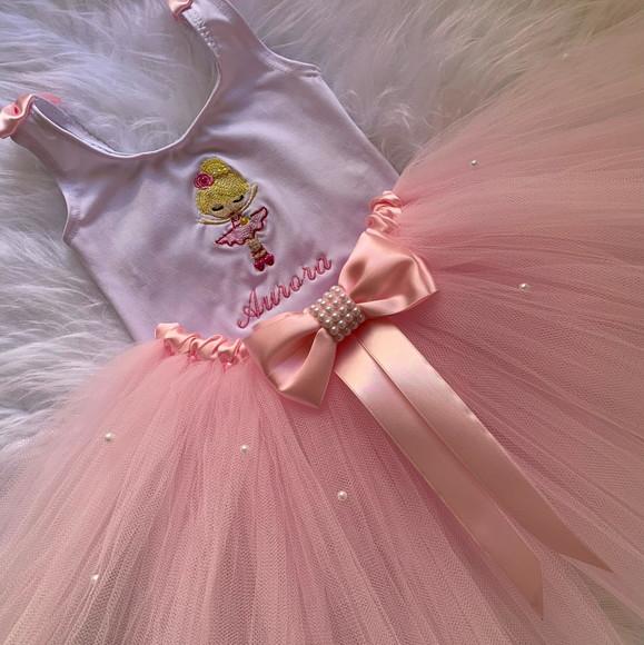 Fantasia Bailarina Loira Infantil