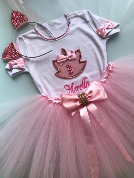 Fantasia de Gatinha Infantil Rosa