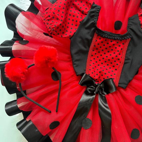 Fantasia Joaninha Infantil Tutu
