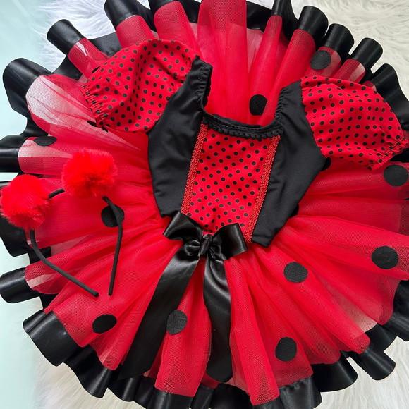 Fantasia Joaninha Infantil Tutu