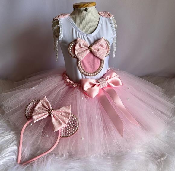 Fantasia Minnie Infantil Vestido Disney