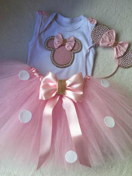 Fantasia Minnie Rosa ou Vermelha