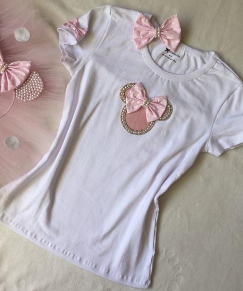 Fantasia Minnie Rosa Luxo Completo