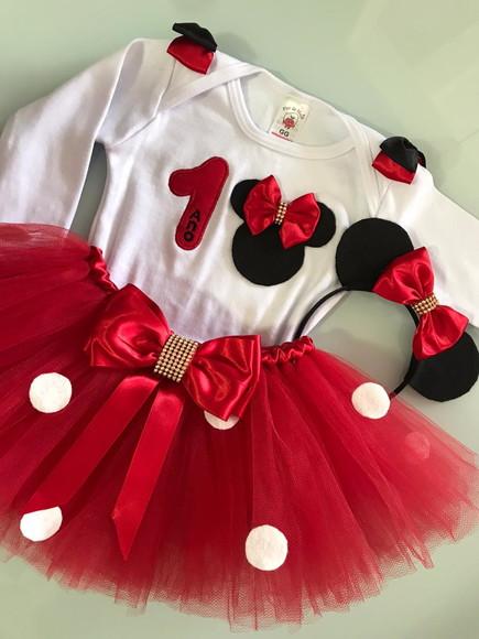 Fantasia Minnie Vermelha