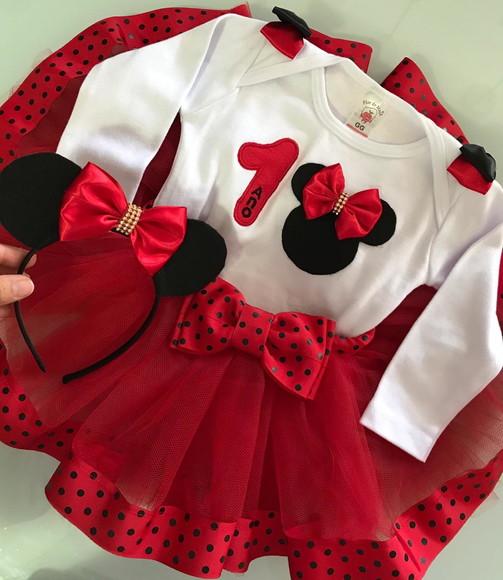 Fantasia Minnie Vermelha