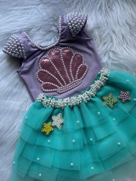 Fantasia Sereia Concha Infantil