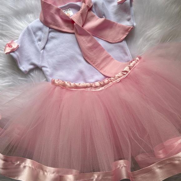 Fantasia Ursa Bailarina Rosa Tutu