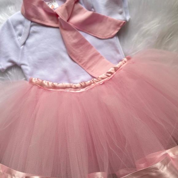 Fantasia Ursa Bailarina Rosa Tutu
