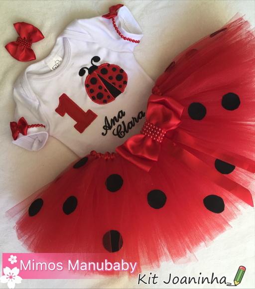 Joaninha Fantasia de Tutu