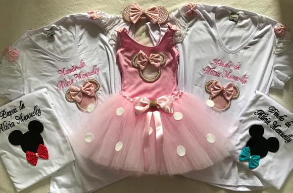 Kit Minnie Familia Fantasia