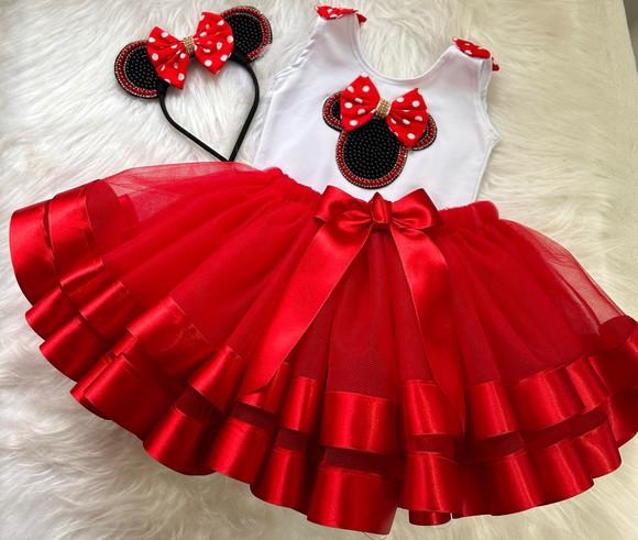 Minnie Fantasia Minnie Vestido Infantil