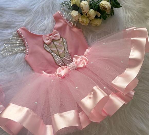 Roupa Bailarina Tutu Rosa