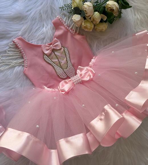 Roupa Bailarina Tutu Rosa