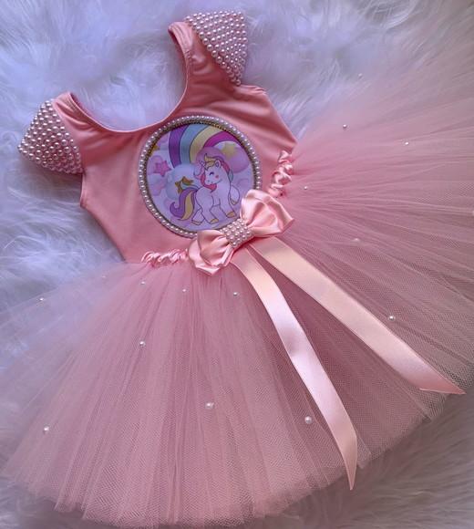Roupa de Unicornio Rosa